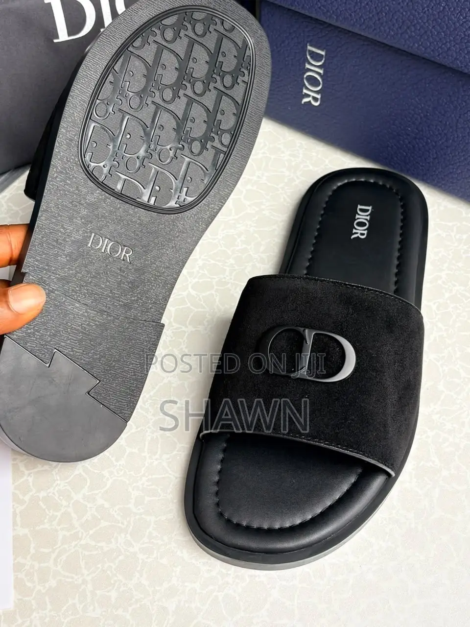 Christian Dior Leather Slippers