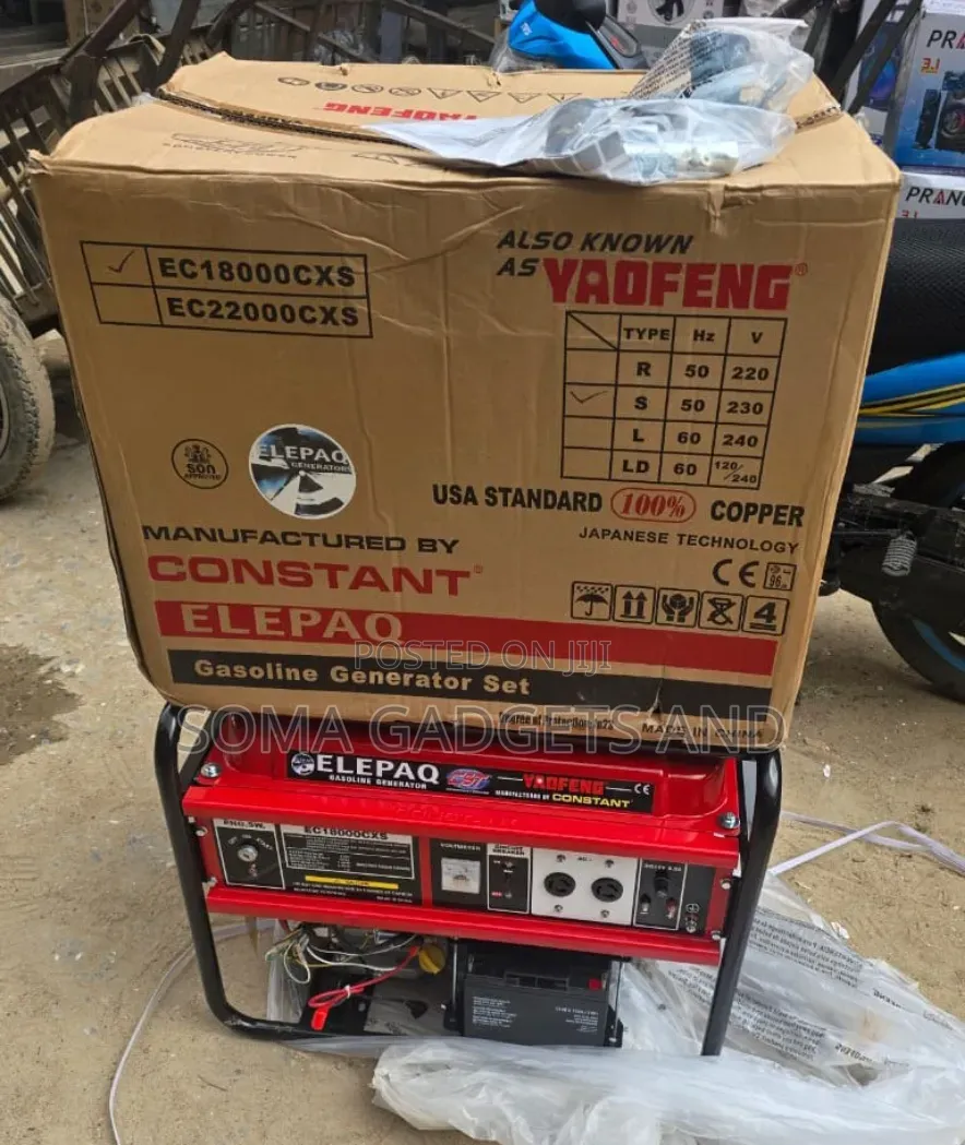 ☆¤Best Elepaq Constant Petrol Generator 7.5kva 100% Copper Coil