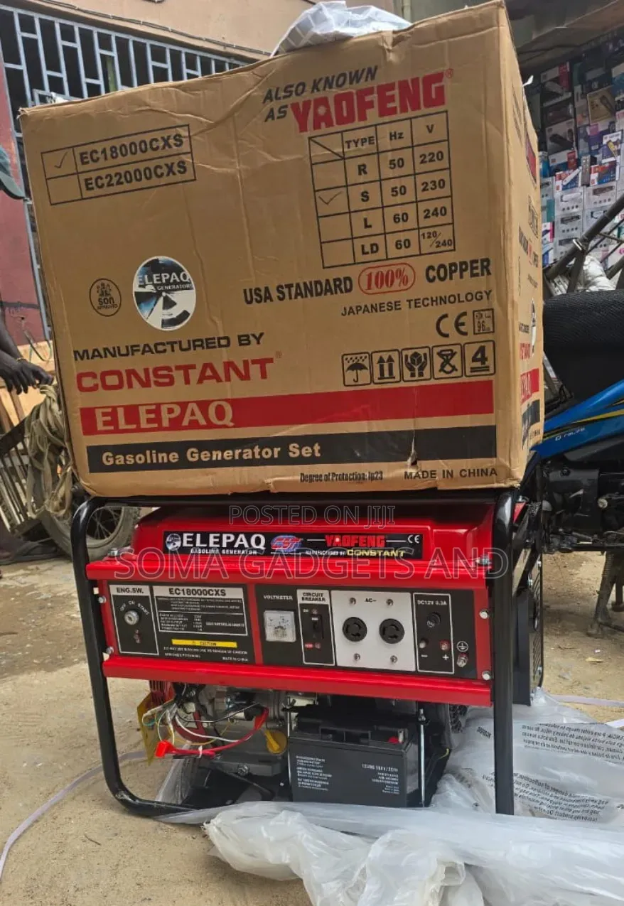 ☆¤Best Elepaq Constant Petrol Generator 7.5kva 100% Copper Coil