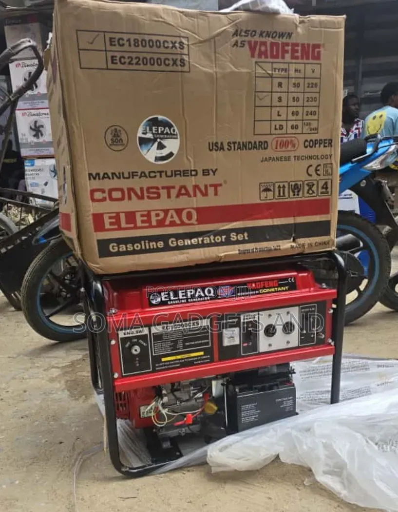 ☆¤Best Elepaq Constant Petrol Generator 7.5kva 100% Copper Coil