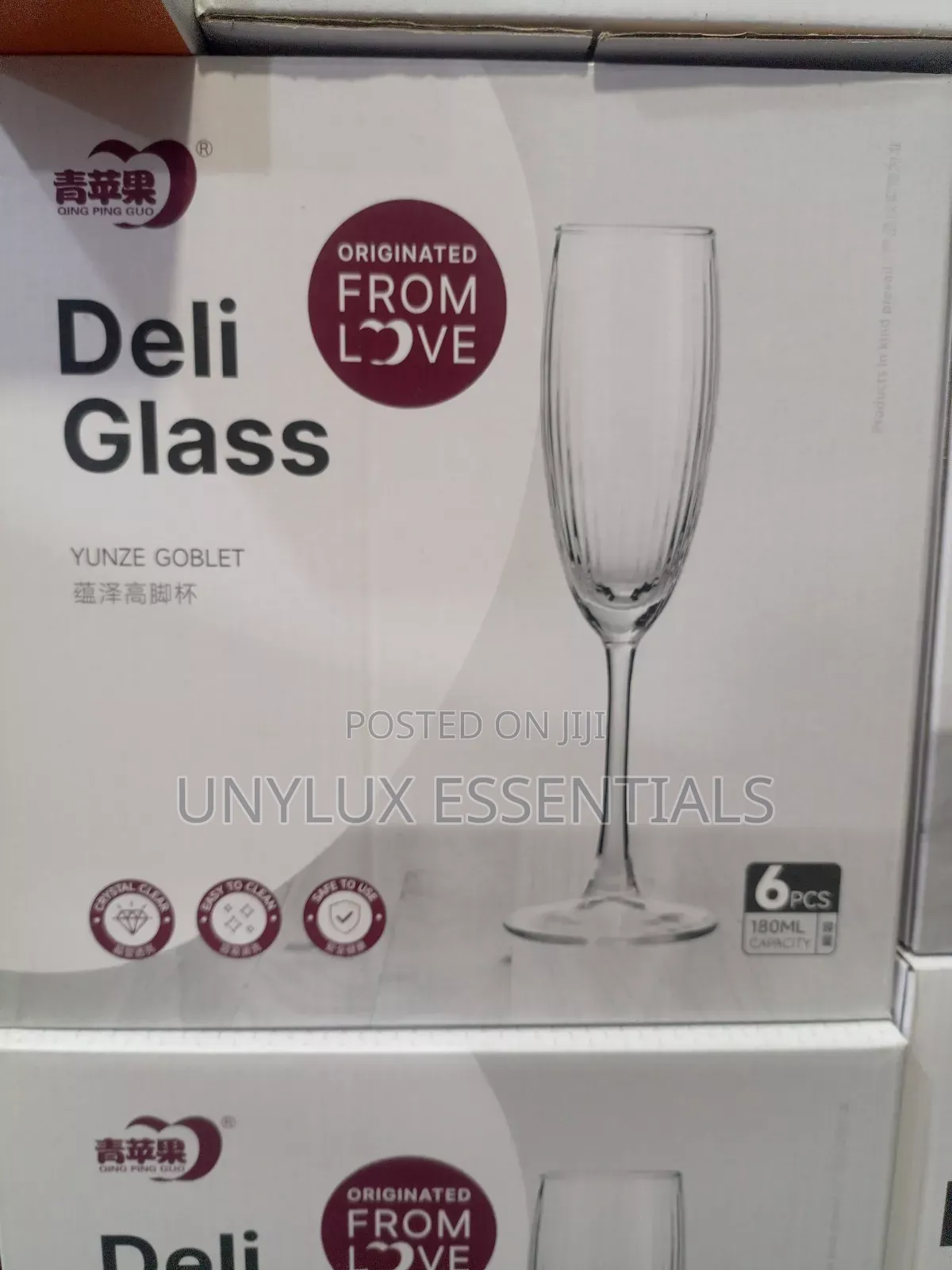 Quality 6pcs Deli 180ml Champagne Glass Cup