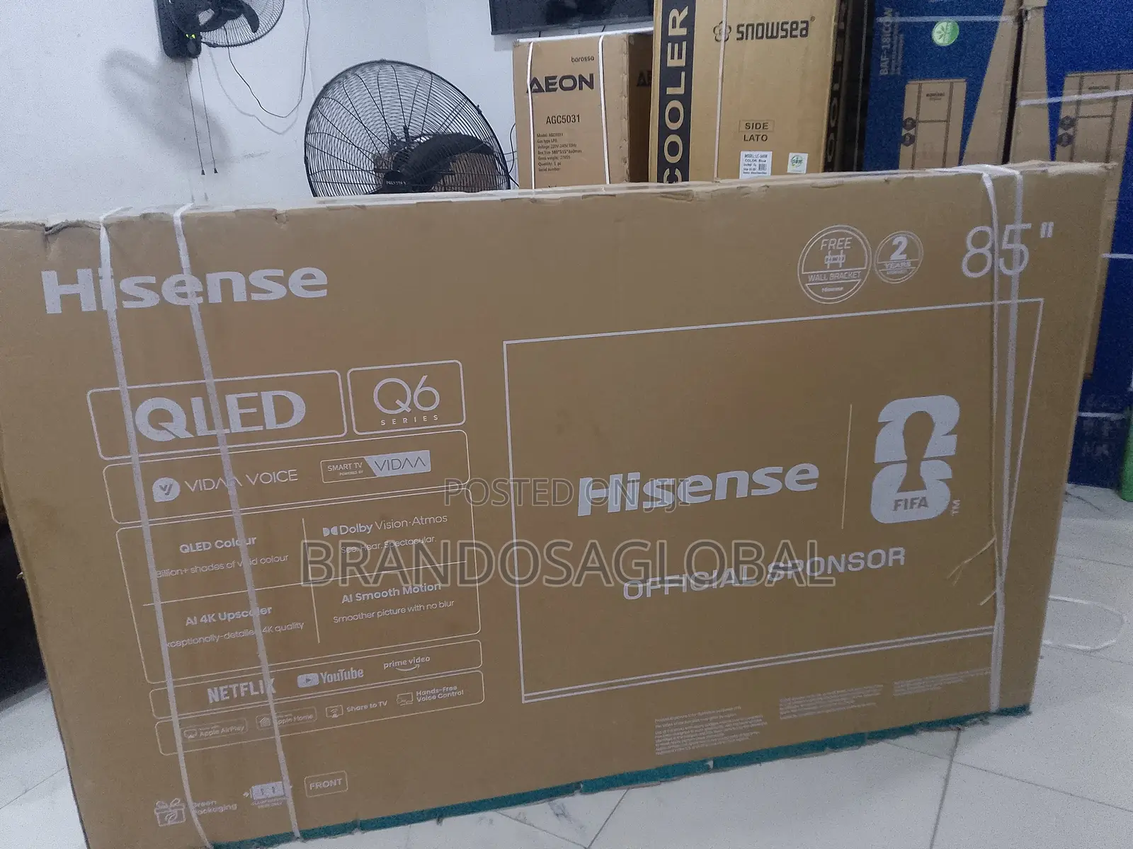 Hisense 85Q6Q 85 Inch Smart TV With QLED Display