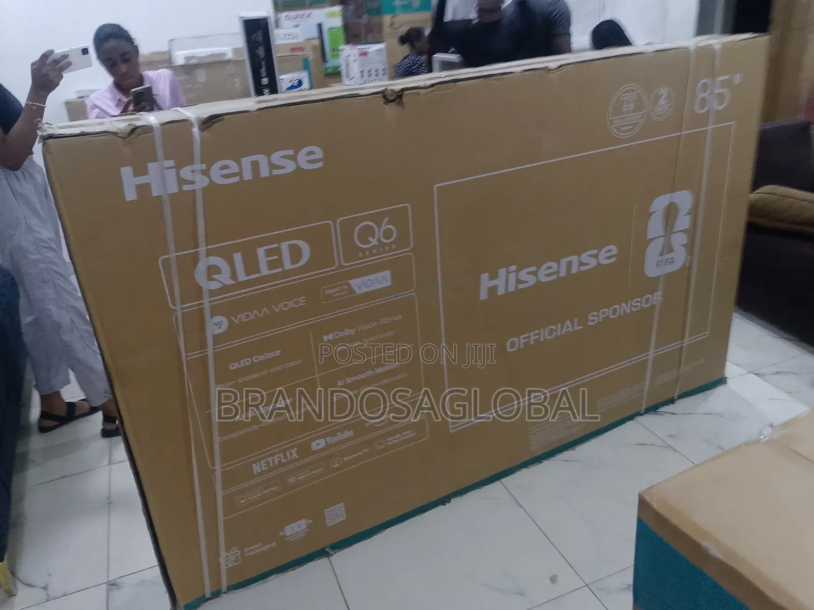 Hisense 85Q6Q 85 Inch Smart TV With QLED Display
