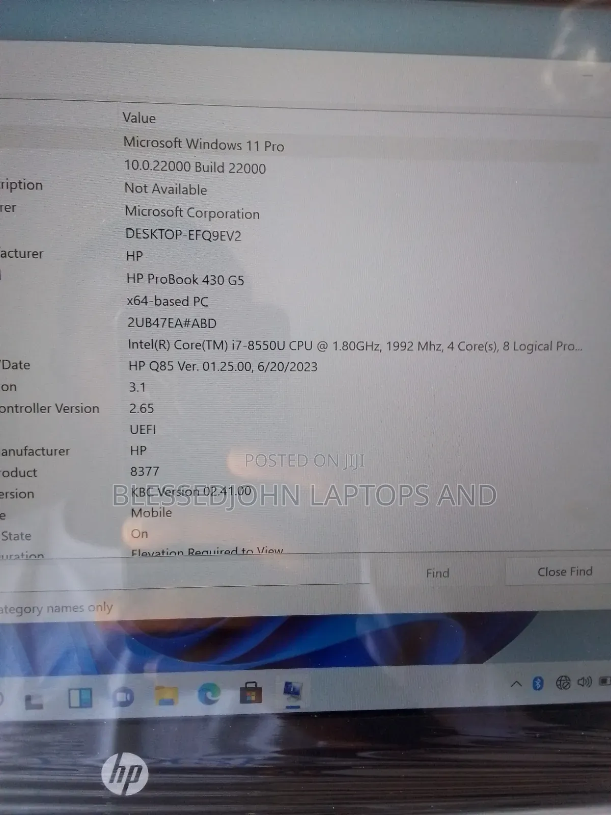 Laptop HP ProBook 430 G5 8GB Intel Core i7 HDD 500GB