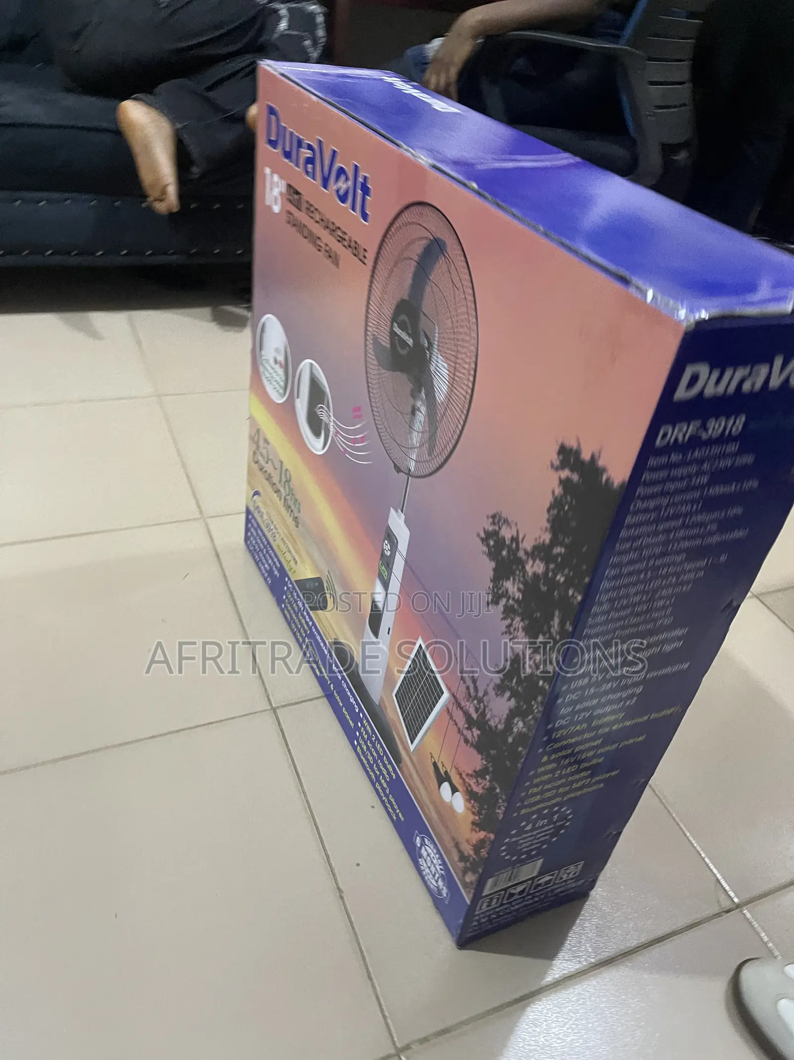Duravolt 18′′ Emergency Rechargeable Fan