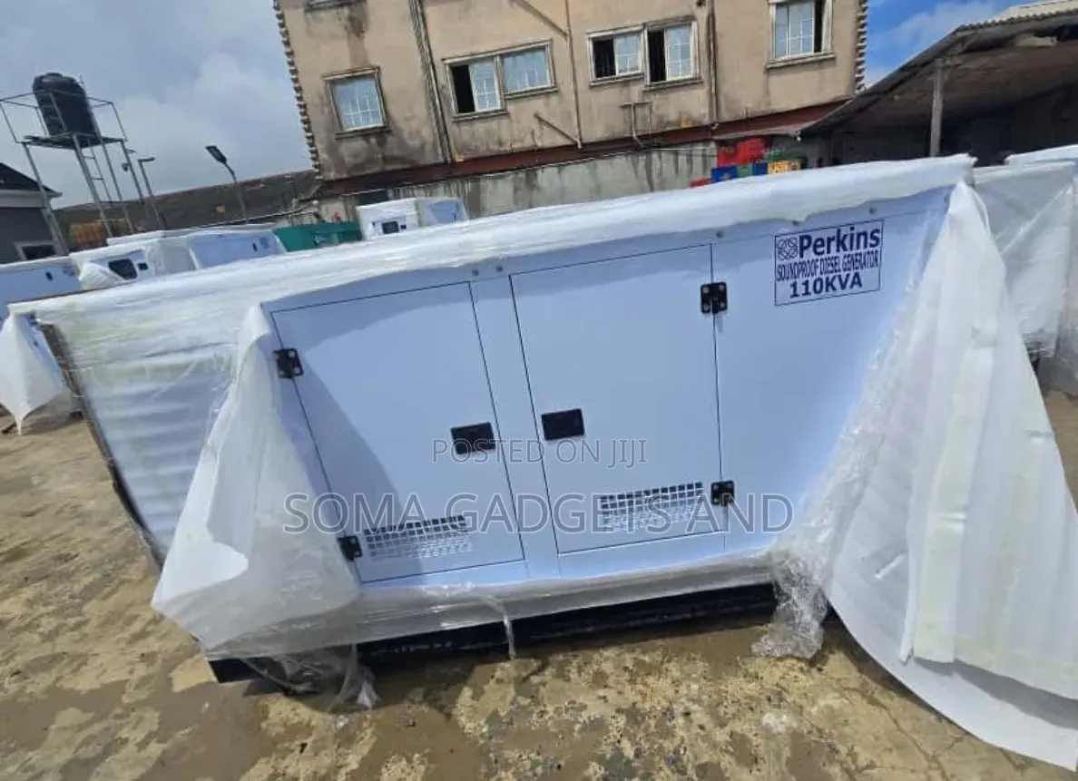 A Brand New Perkins Diesel Soundproof Generator Sp110kva 2years Wty