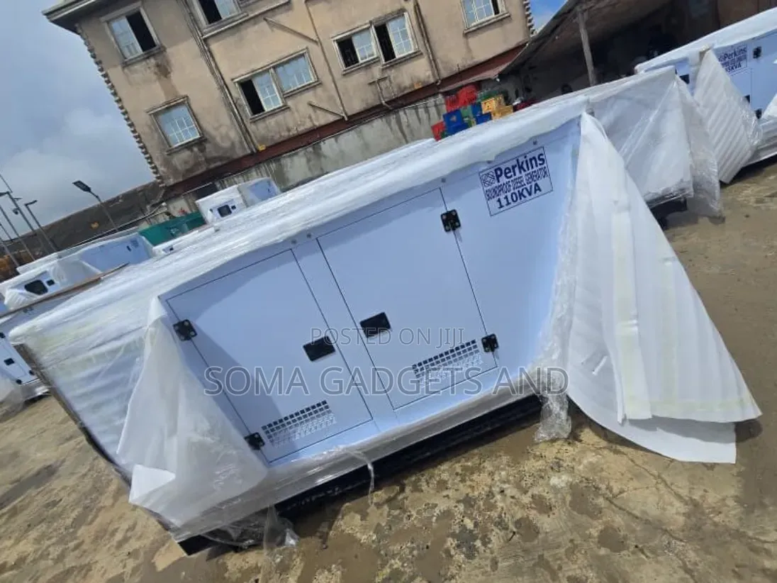 A Brand New Perkins Diesel Soundproof Generator Sp110kva 2years Wty