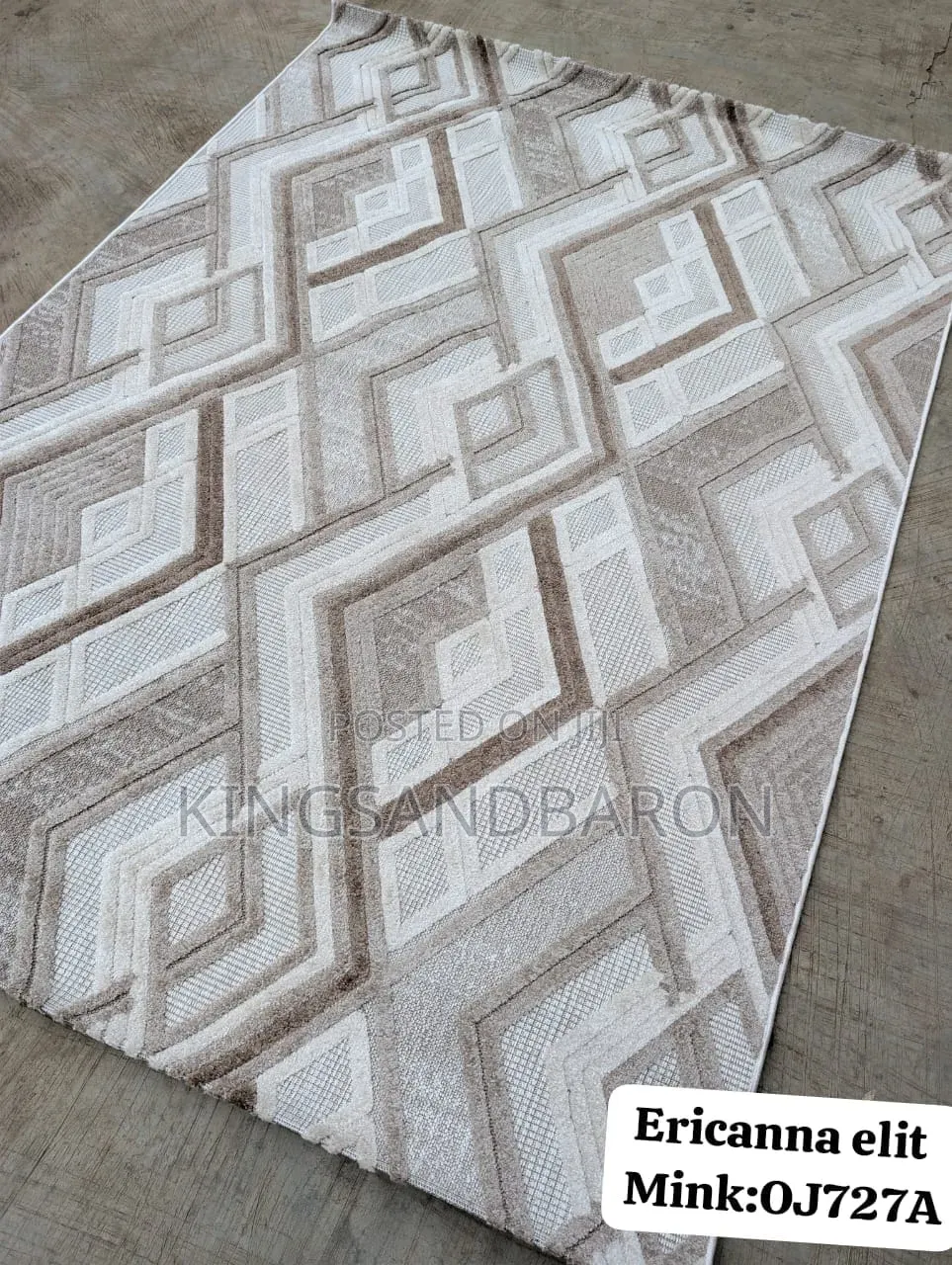 7x10fts Beige and Cream Quality Turkey Mat Rug