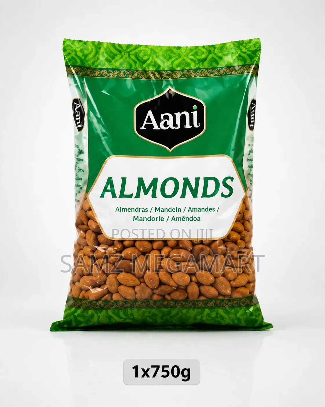 Aani Almonds 1x750g