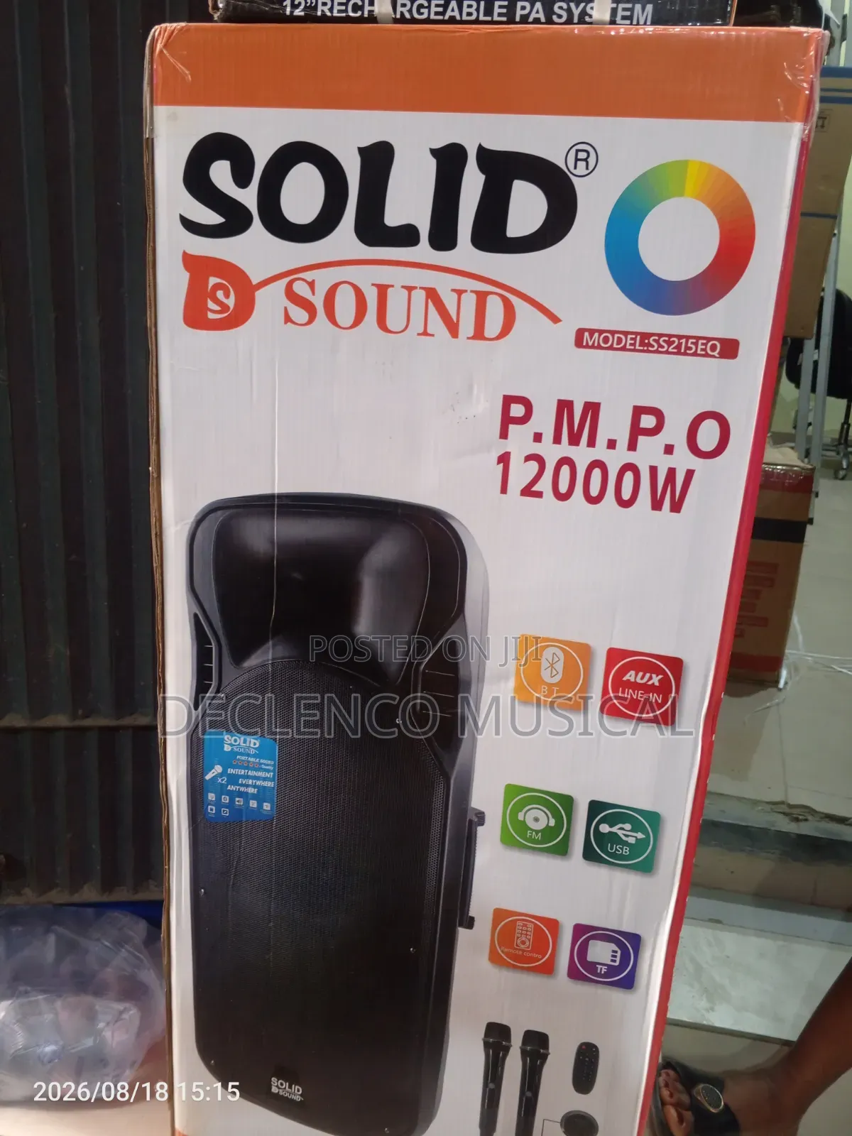 15" Inches Solid Sound Double Public Address (Pa System) 12000 Watts