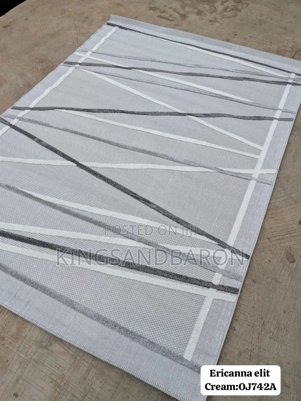 7x10fts L.Gray Turkish Mat Rugs
