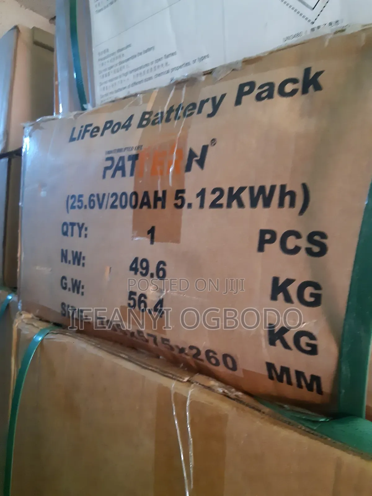 5.12KWH 25.6v 200ah