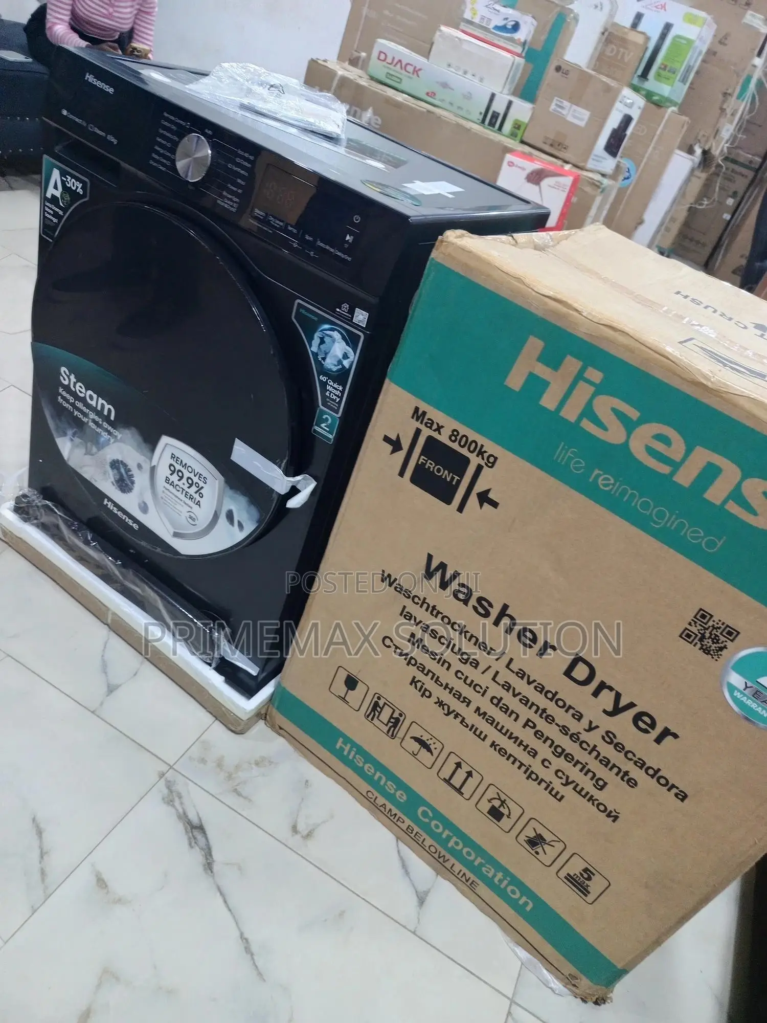 Ultimate All-in-One: Hisense 8/5kg Laundry Machine