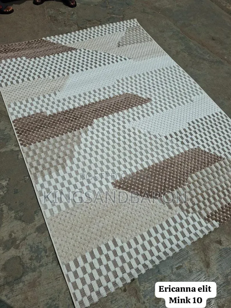 7x10fts Beige and Brown Turkish Premium Rugs