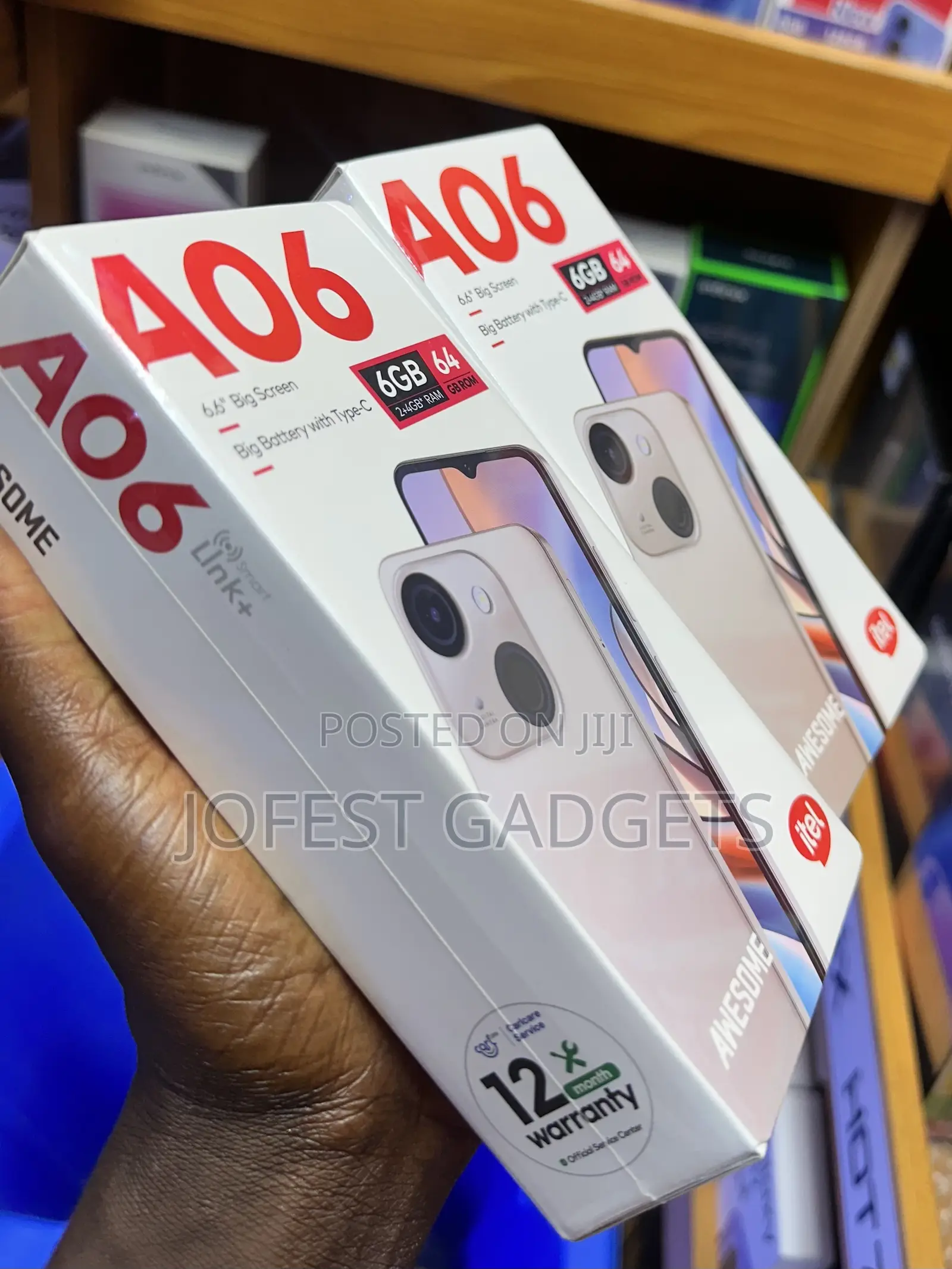 New Itel A06 64 GB Black