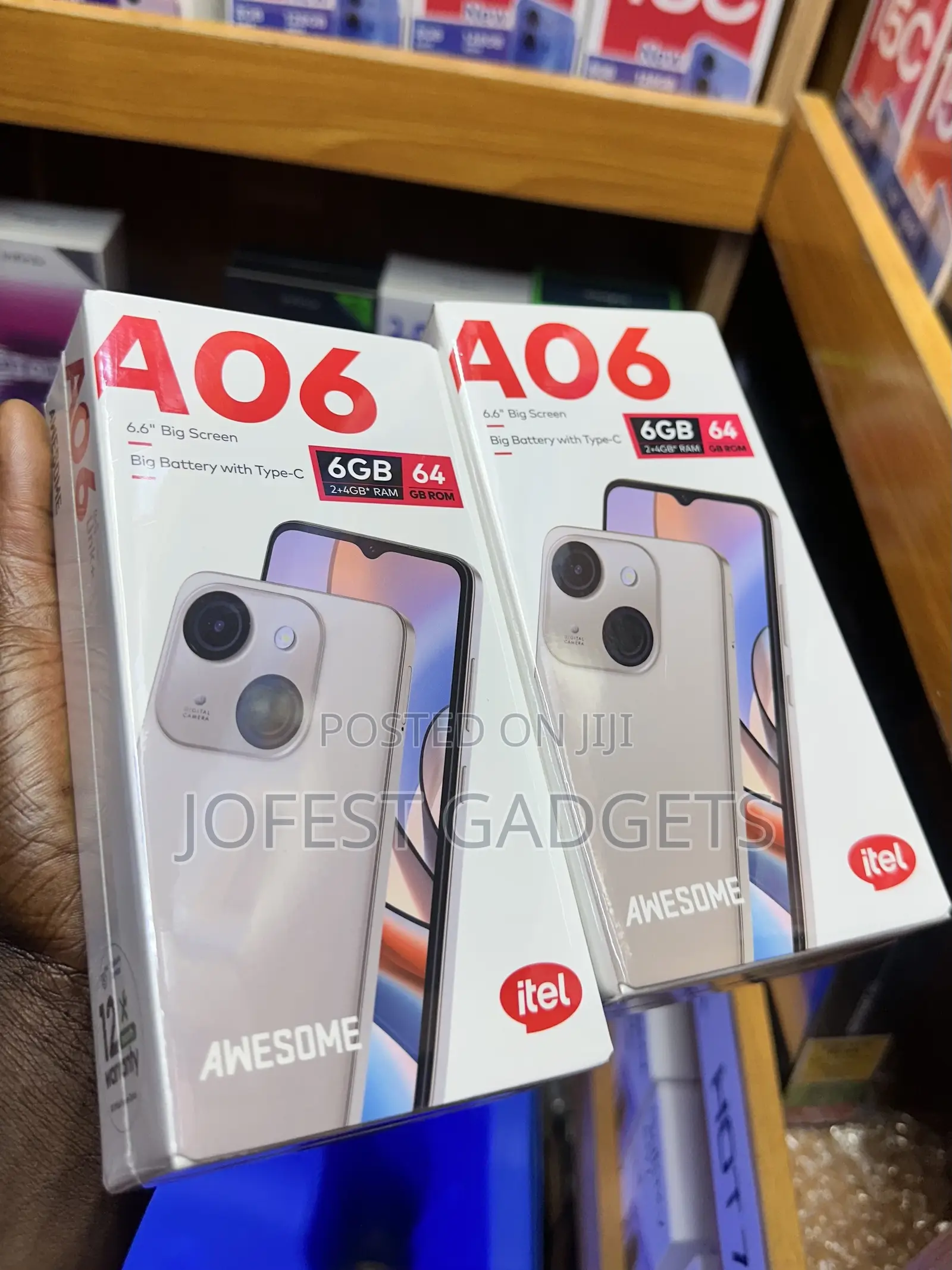 New Itel A06 64 GB Black