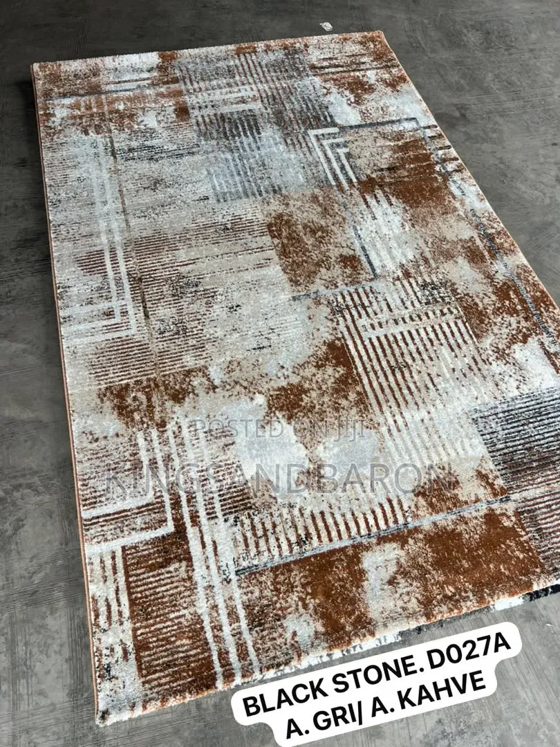7x10fts Black and Grey Turkey Premium Rugs