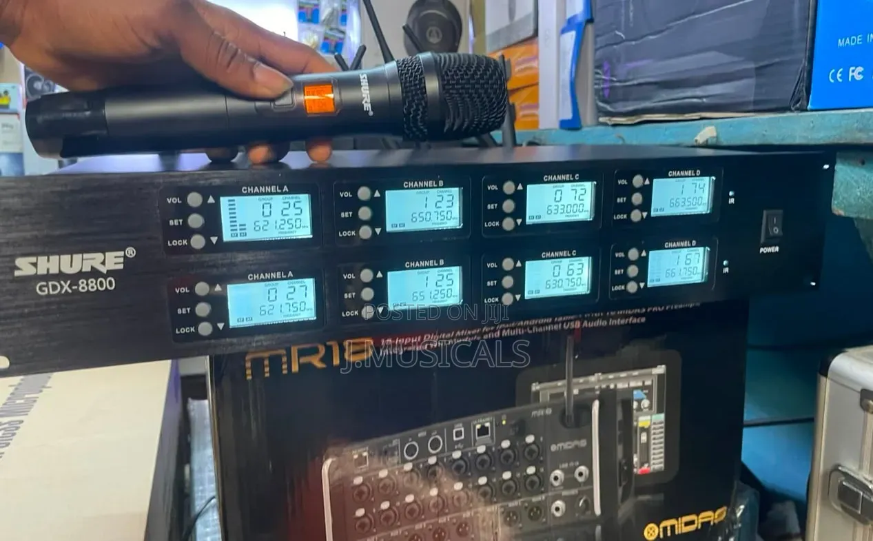 8 in 1 Shure Wireless Microphones