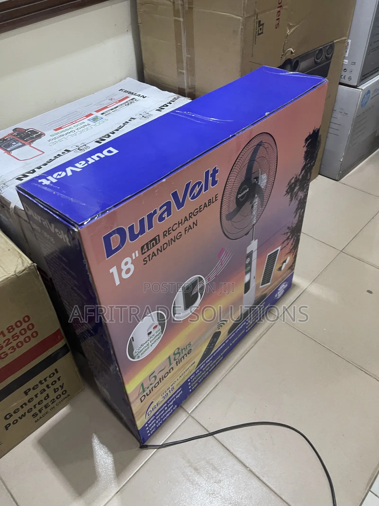 Duravolt 18′′ Energy-Efficient Solar Fan