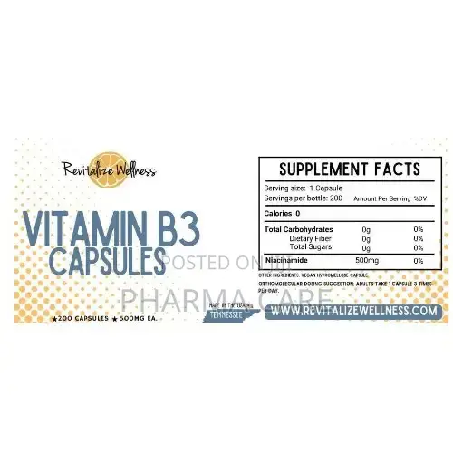 Niacinamide Vitamin B3 200 Capsules