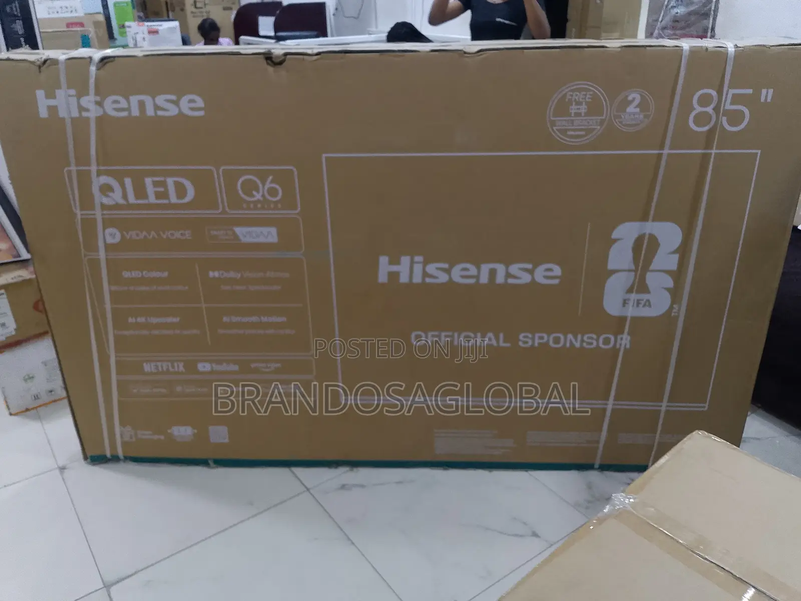Hisense 85 Inch QLED 4K Entertainment Television 85Q6Q