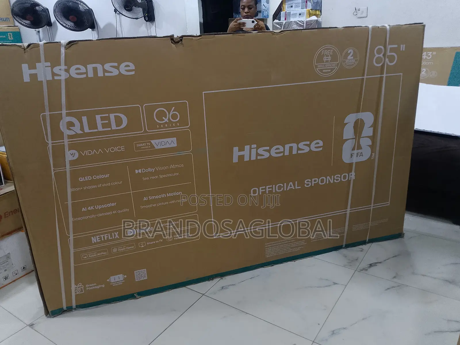 Hisense 85Q6Q 85 Inch Premium Smart TV With QLED Display