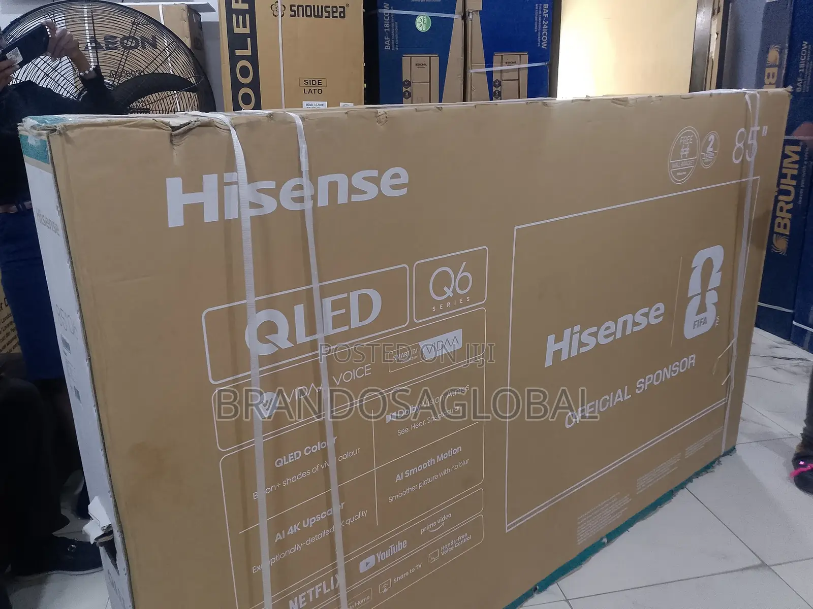 Hisense 85 Inch QLED Smart Display TV Model 85Q6Q