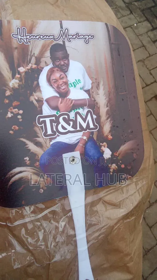 Printed Plastic Hand Fan