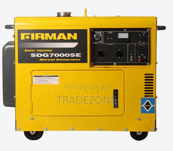 Firman 5.0kva Sound Proof Key Start Generator - SDG7000SE
