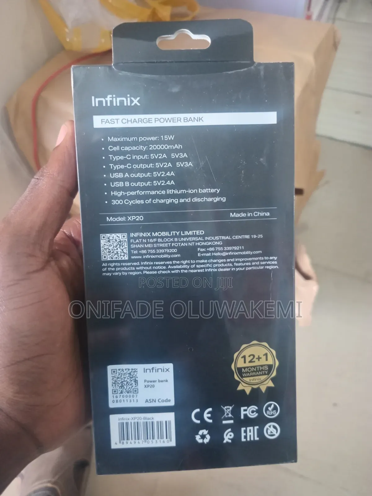 20,000 Infinix Power Bank
