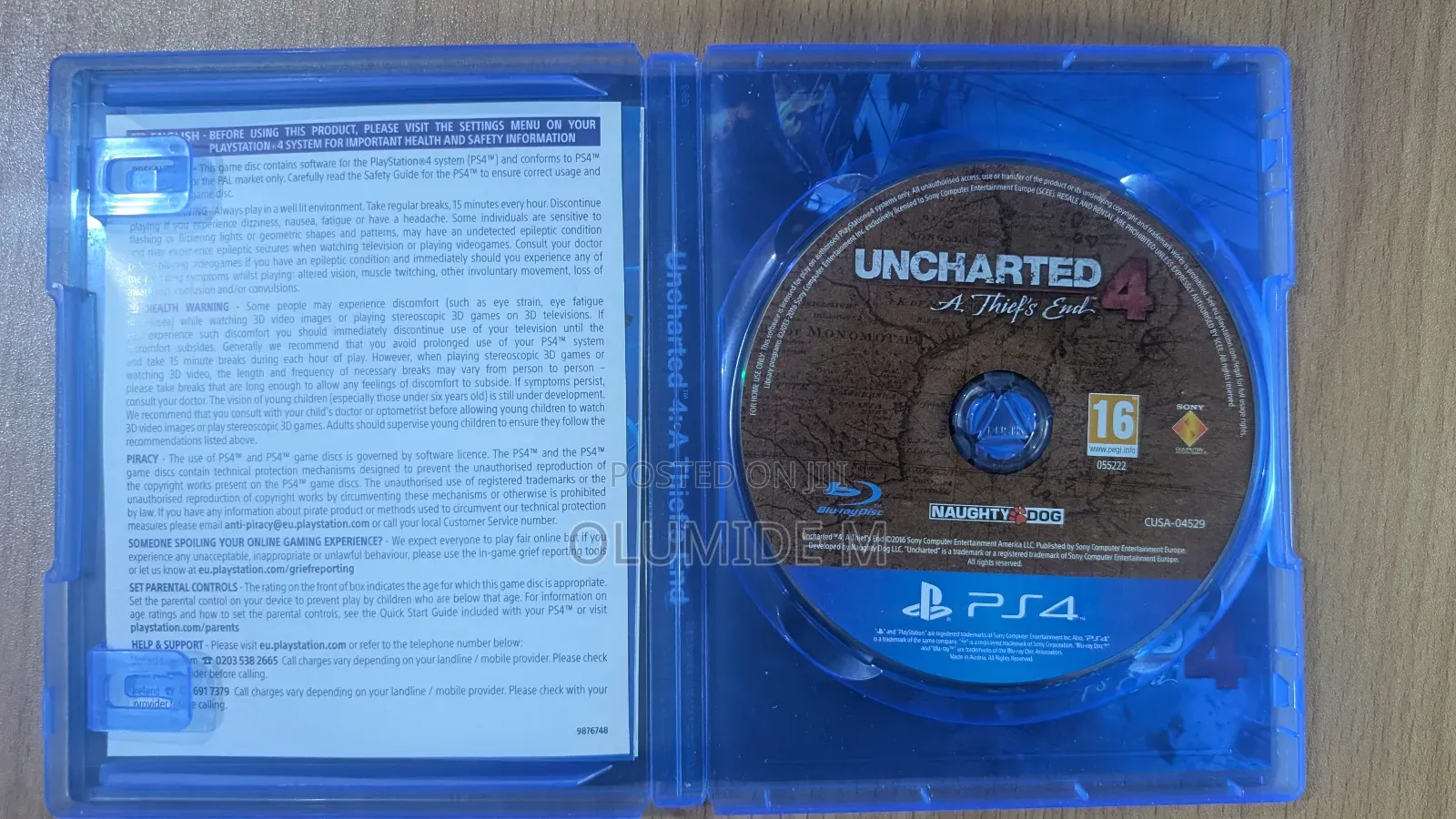 Clean Uncharted 4 for Ps4