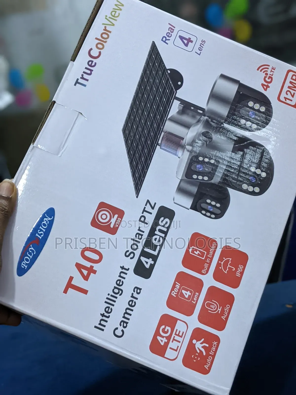 T40 4Lens Solar PTZ Camera 4G