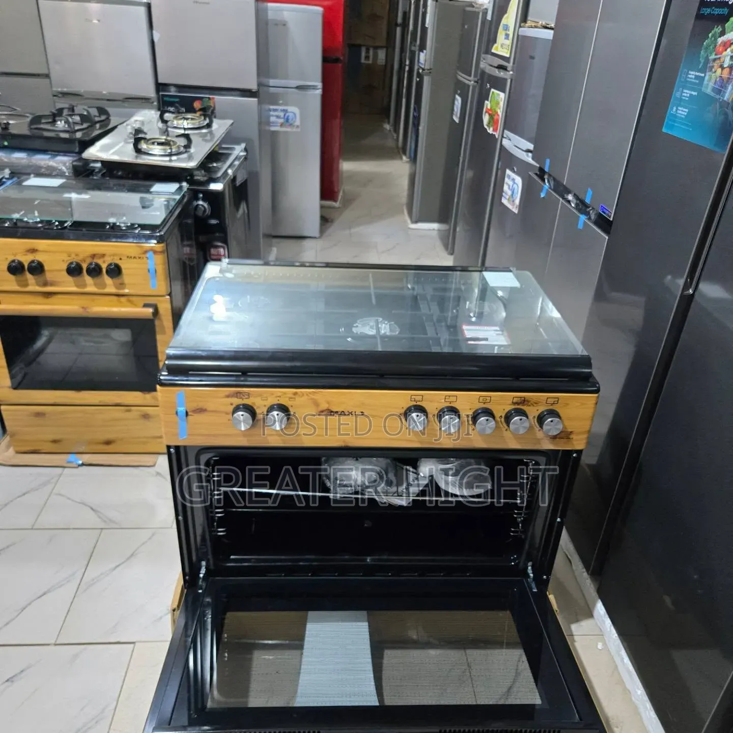 Maxi Wooden Gas Cooker 60/90cm 5bunner