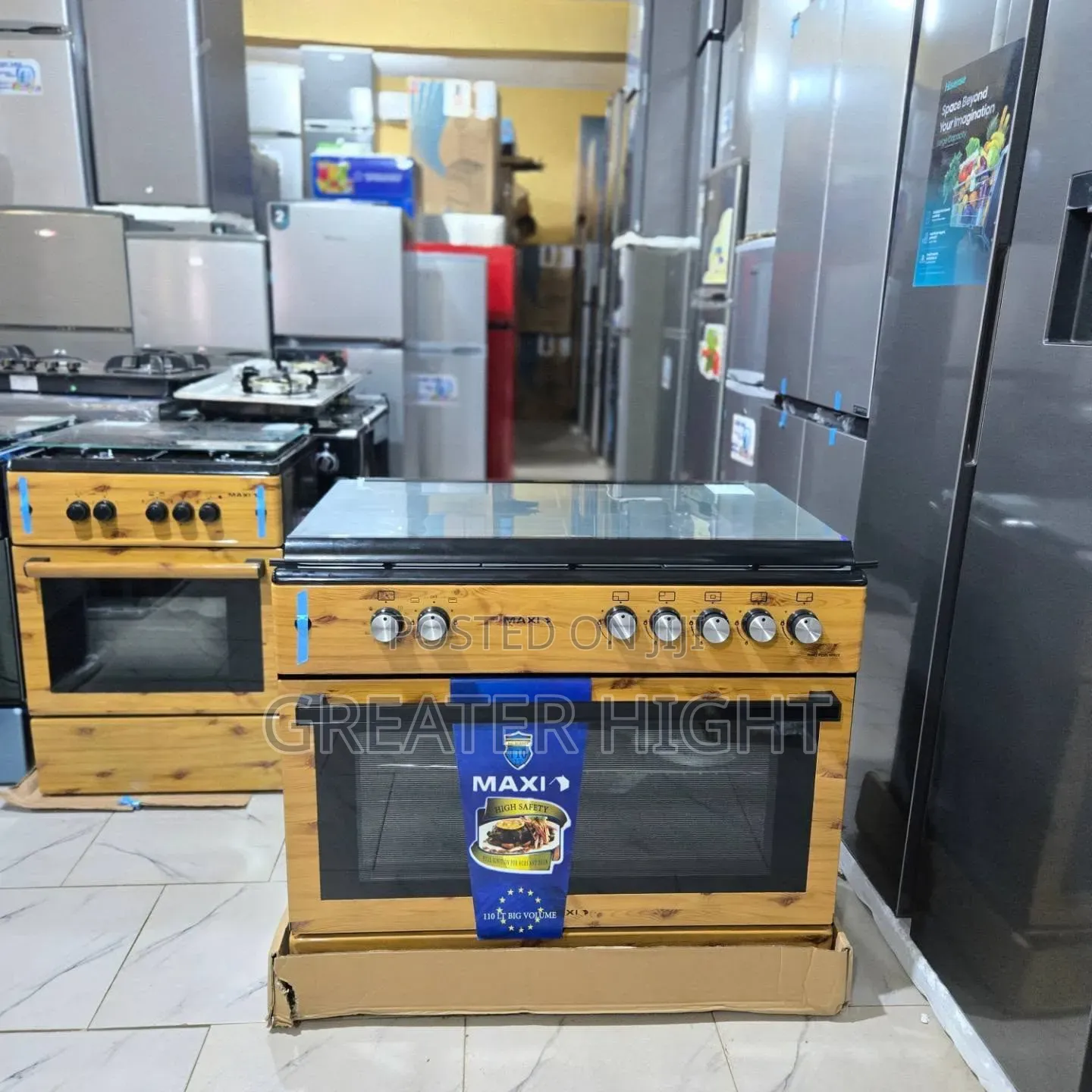 Maxi Wooden Gas Cooker 60/90cm 5bunner
