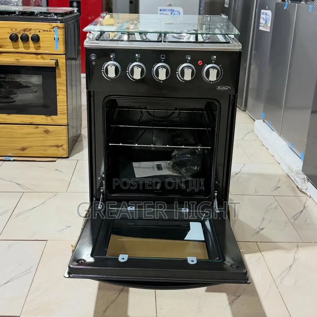Kenstar  Gas Cooker 
50by50
3 Burner 
1 Electric 
Oven
Grill