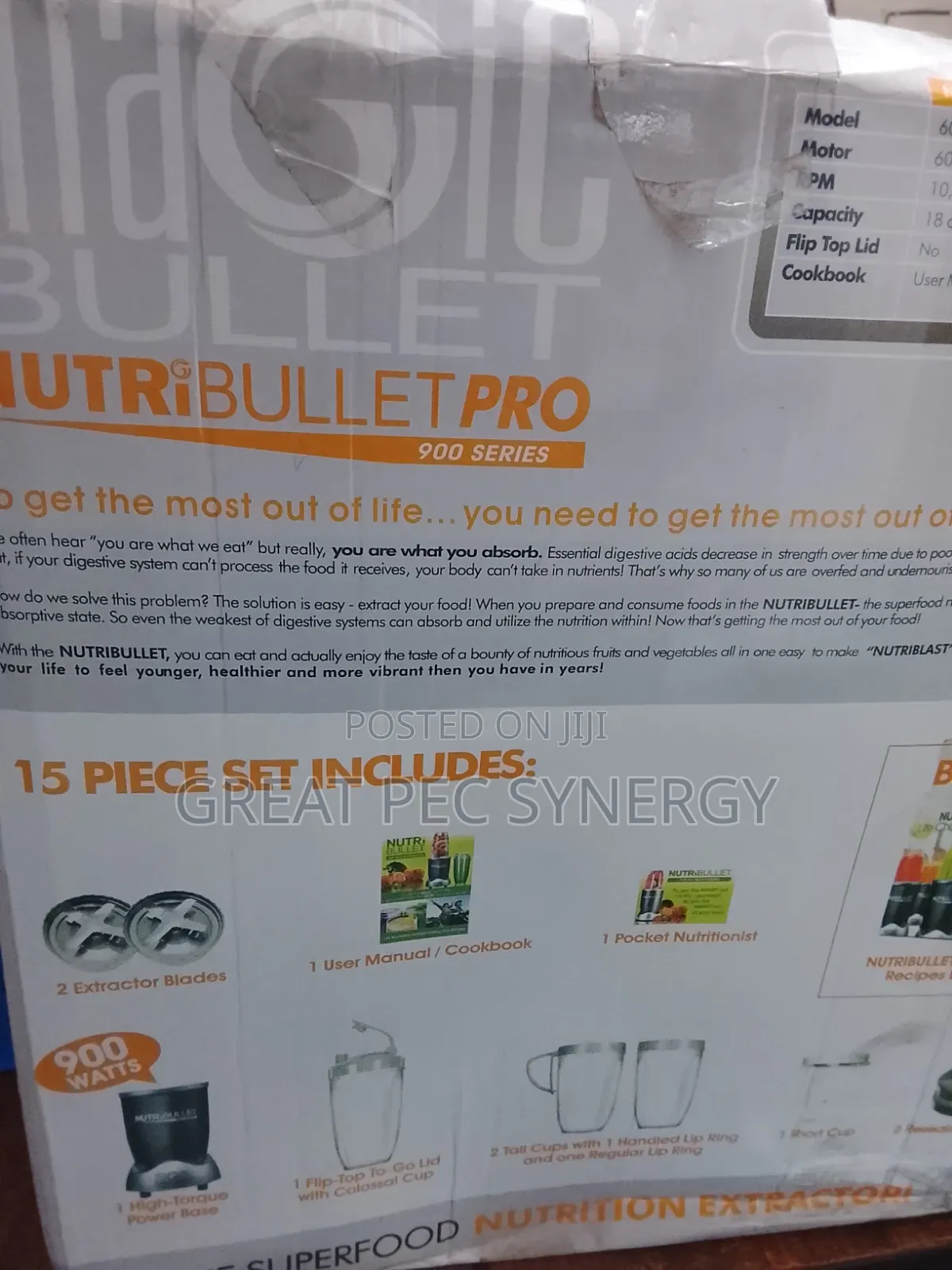 900 Watts Bullet Blender