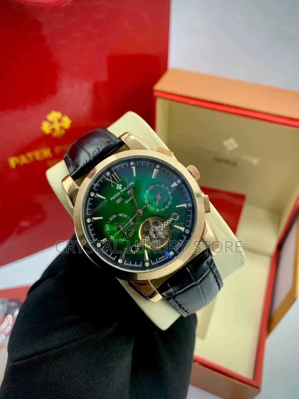 Patek Philippe Quality Luxury Men Automatic Engine Wristwatch