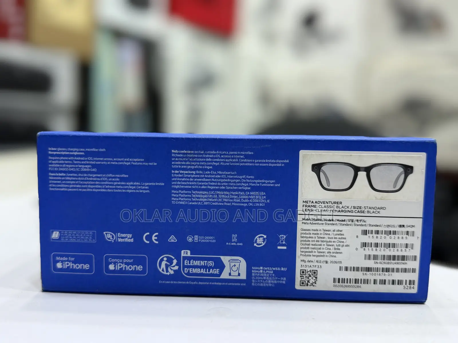 Meta Adventurer Ai Glasses Clear Lens (Brand New)