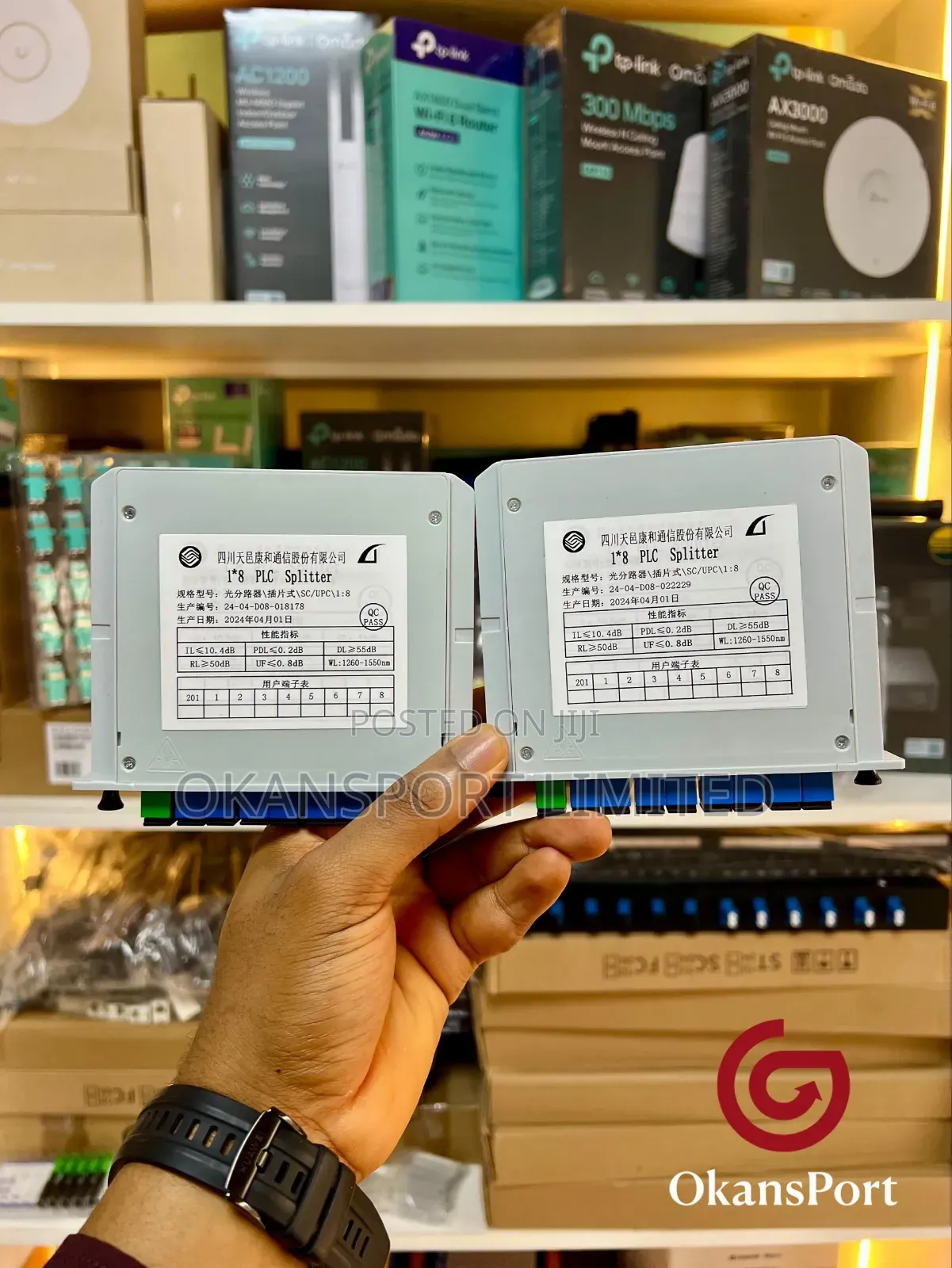 Fiber Enclosure 24 Port 12 Way OD PLC Fiber Splitter 1x4 1x8 1x48 FTTH