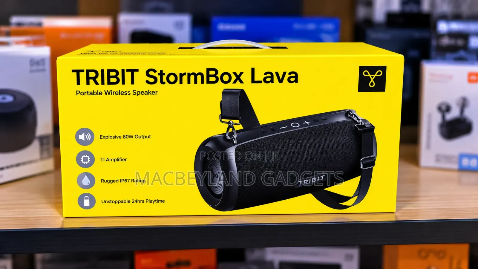 Tribit Stormbox Lava 80 Watts Bluetooth Speaker, Brand New Sealed