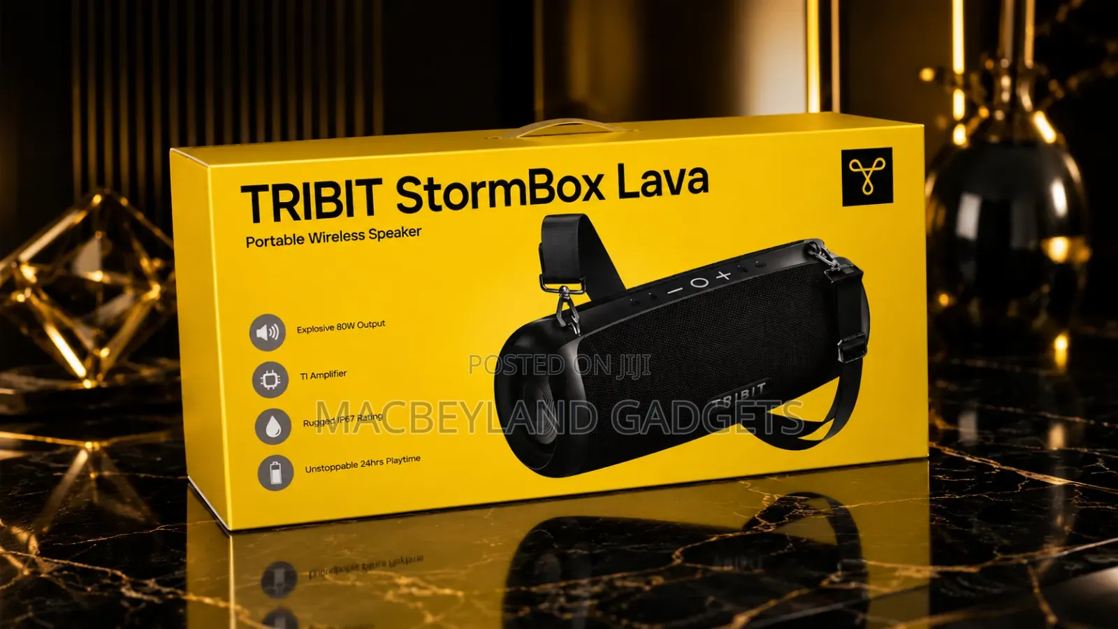 Tribit Stormbox Lava 80 Watts Bluetooth Speaker, Brand New Sealed