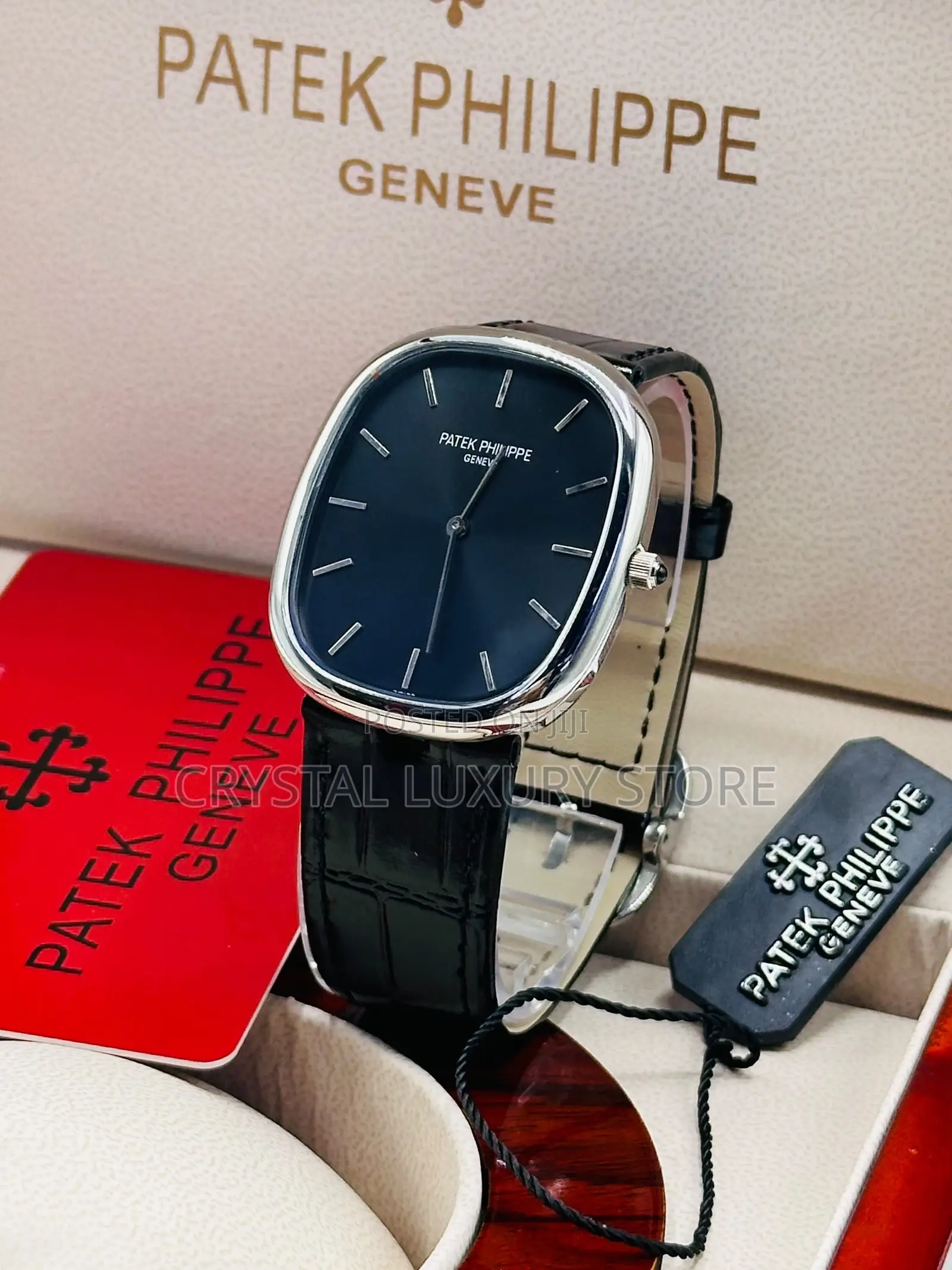 Patek Philippe Quality Luxury Men Genuine Leather Wristwatch