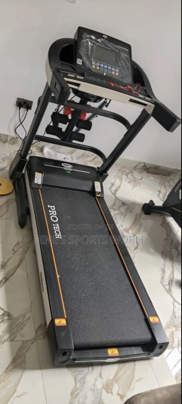 3Hp Pro Tech Treadmill With Twister, Massager and Dumbbell