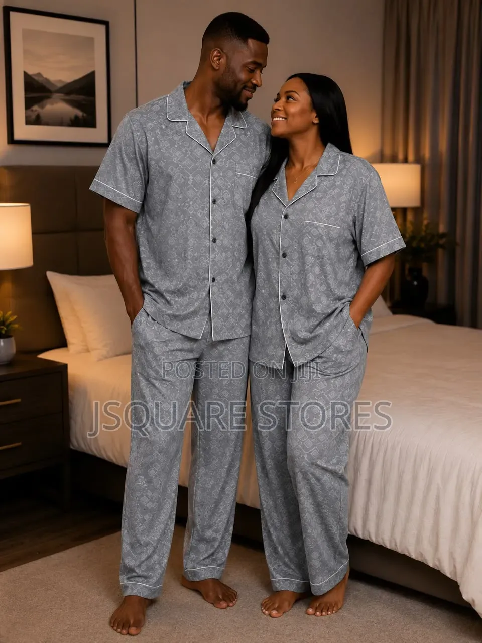 Unisex Sleepwear or Pyjamas. Can Serve as Couples Sets