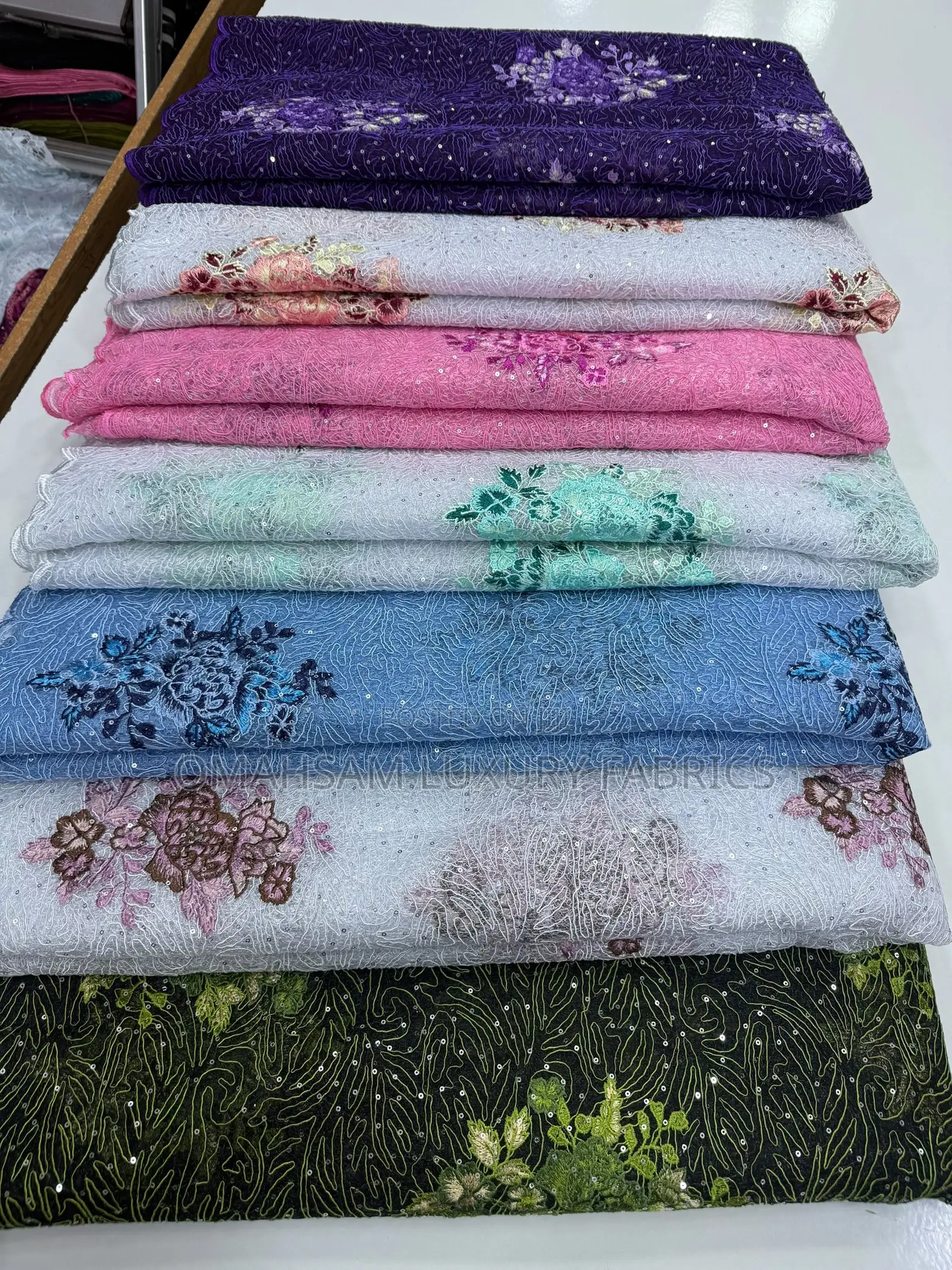 Exclusive Net Embroidery Lace With Sequins