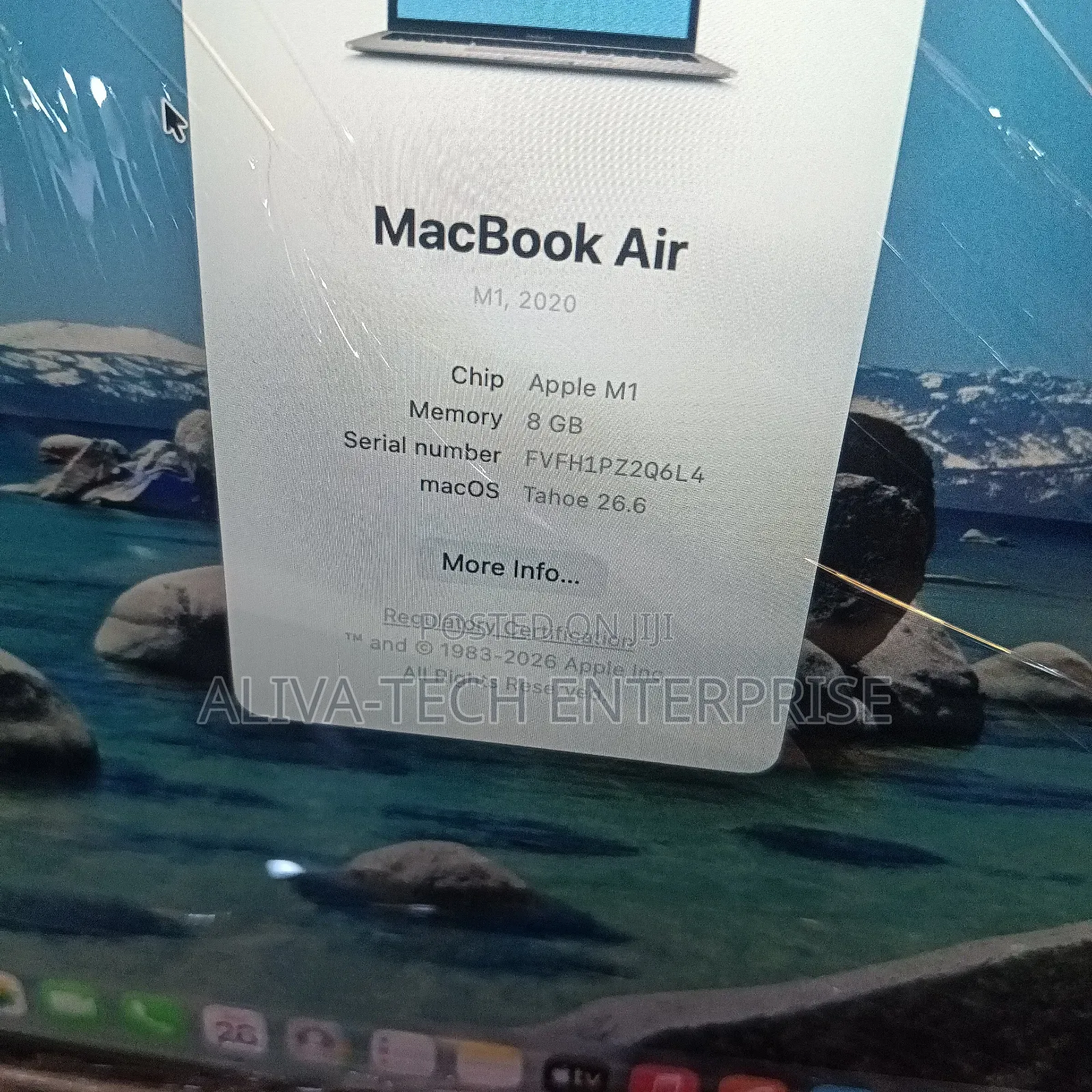 Laptop Apple MacBook Air 2020 M1 8GB Apple M1 SSD 256GB