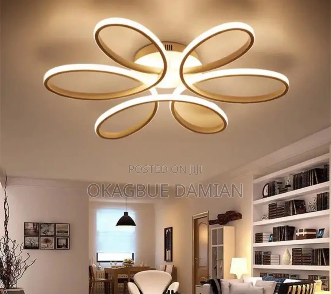 Modern Gold Flower/Bloom LED Ceiling Light