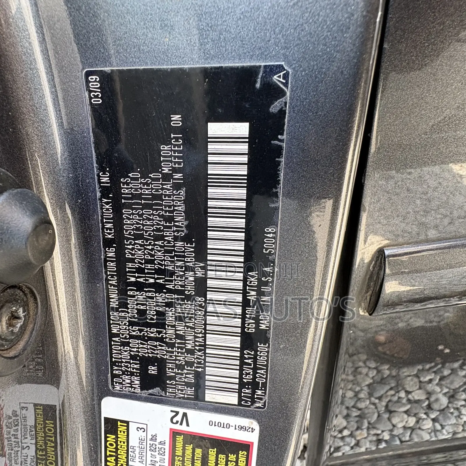 Toyota Venza Limited 2010 Gray