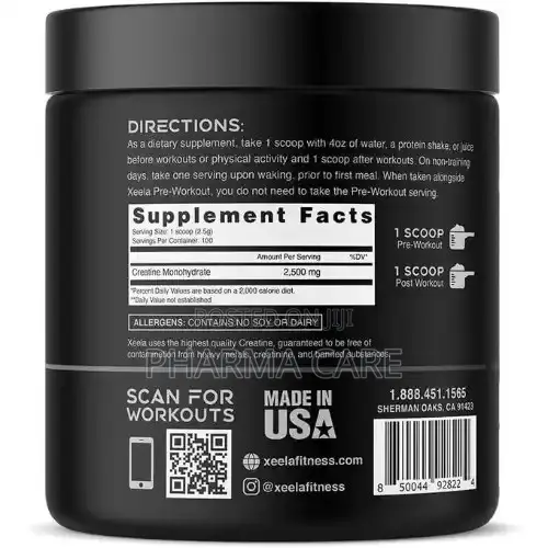 Creatine for Lean Muscle Gain- Reduce Recovery Time- Unflavored