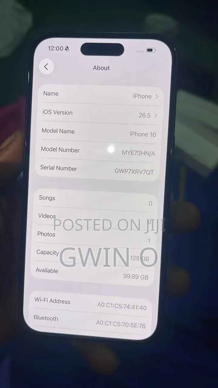 Apple iPhone 16 128 GB Black